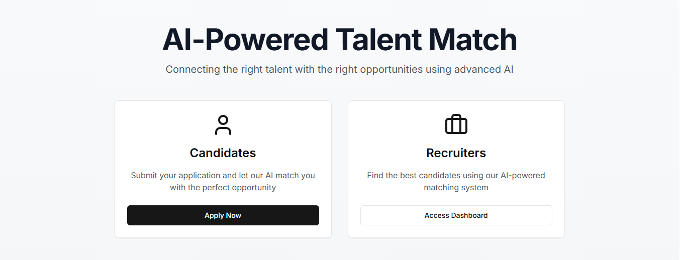 Candidates&Recruiter Platform